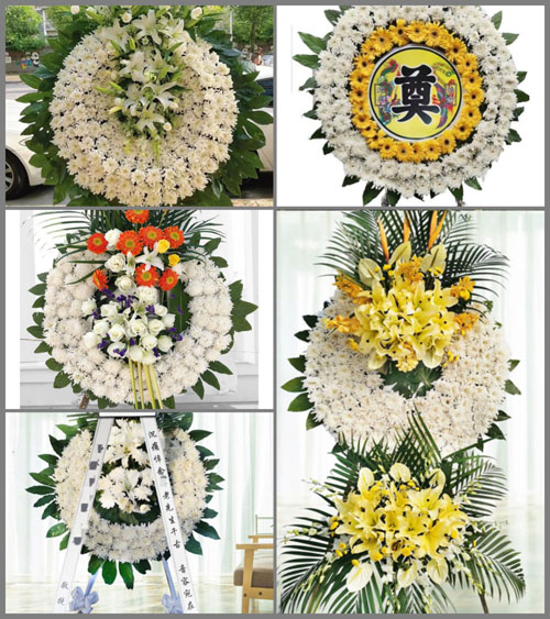 山东济宁微山县傅村街道卓庙村花圈速递